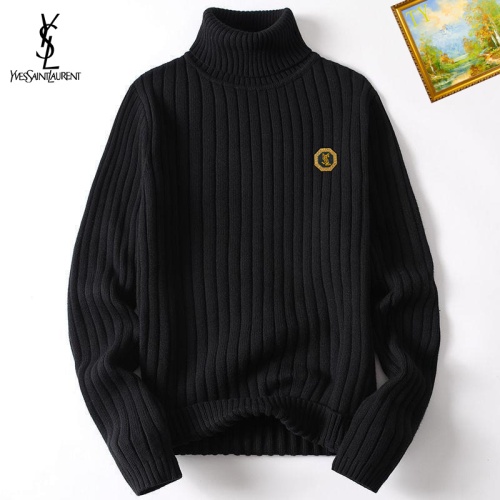 Wholesale Yves Saint Laurent YSL Sweaters Long Sleeved For Men #1254238 $40.00 USD, Wholesale Quality Replica Yves Saint Laurent YSL Sweaters