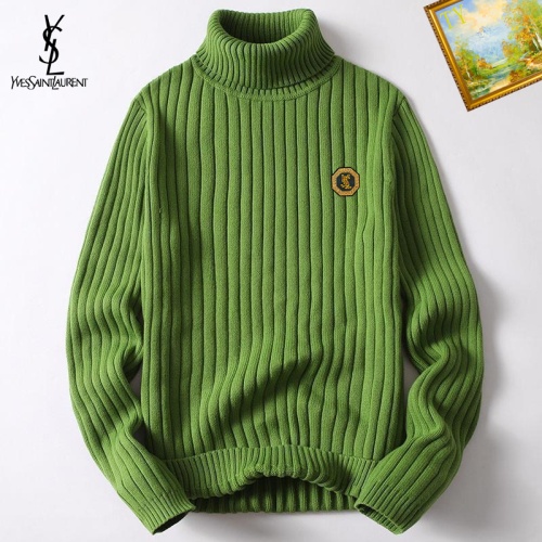 Wholesale Yves Saint Laurent YSL Sweaters Long Sleeved For Men #1254239 $40.00 USD, Wholesale Quality Replica Yves Saint Laurent YSL Sweaters