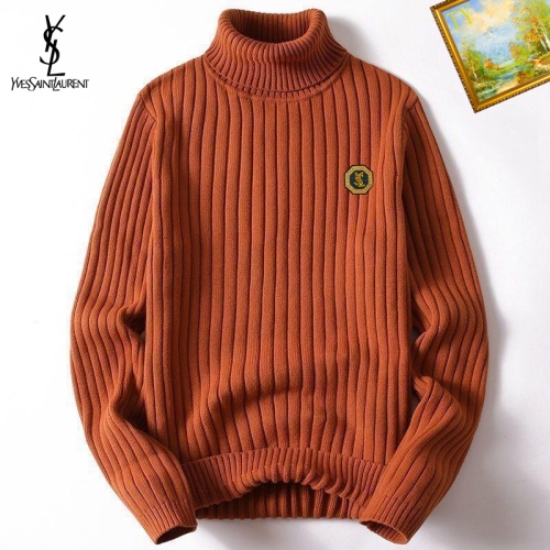 Wholesale Yves Saint Laurent YSL Sweaters Long Sleeved For Men #1254241 $40.00 USD, Wholesale Quality Replica Yves Saint Laurent YSL Sweaters