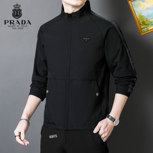 Wholesale Prada Jackets Long Sleeved For Men #1254265 $60.00 USD, Wholesale Quality Replica Prada Jackets