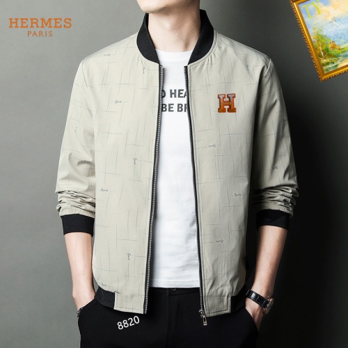 Wholesale Hermes Jackets Long Sleeved For Men #1254272 $60.00 USD, Wholesale Quality Replica Hermes Jackets