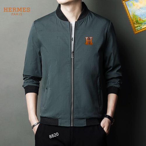 Wholesale Hermes Jackets Long Sleeved For Men #1254273 $60.00 USD, Wholesale Quality Replica Hermes Jackets