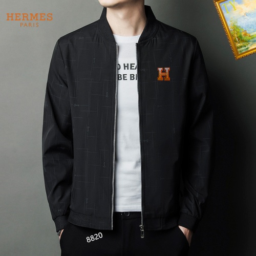 Replica Hermes Jackets Long Sleeved For Men #1254274 $60.00 USD for Wholesale