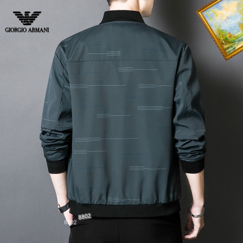 Replica Armani Jackets Long Sleeved For Men #1254276 $60.00 USD for Wholesale