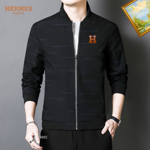 Wholesale Hermes Jackets Long Sleeved For Men #1254315 $60.00 USD, Wholesale Quality Replica Hermes Jackets