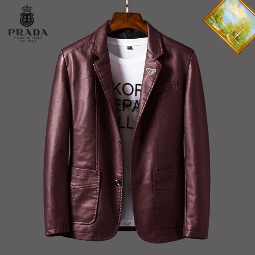 Wholesale Prada Jackets Long Sleeved For Men #1254490 $60.00 USD, Wholesale Quality Replica Prada Jackets