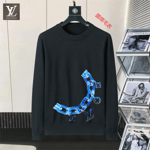 Wholesale Louis Vuitton LV Sweaters Long Sleeved For Men #1254591 $45.00 USD, Wholesale Quality Replica Louis Vuitton LV Sweaters