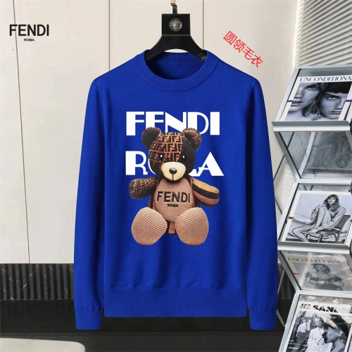 Wholesale Fendi Sweaters Long Sleeved For Men #1254603 $45.00 USD, Wholesale Quality Replica Fendi Sweaters