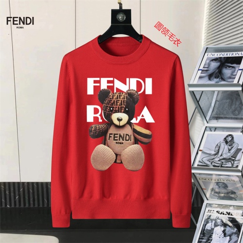 Wholesale Fendi Sweaters Long Sleeved For Men #1254605 $45.00 USD, Wholesale Quality Replica Fendi Sweaters