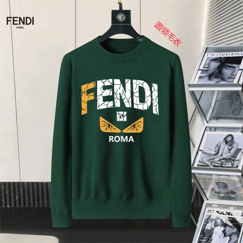 Wholesale Fendi Sweaters Long Sleeved For Men #1254623 $45.00 USD, Wholesale Quality Replica Fendi Sweaters