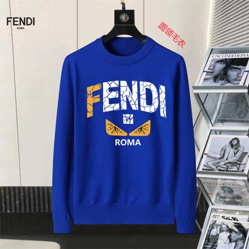 Wholesale Fendi Sweaters Long Sleeved For Men #1254624 $45.00 USD, Wholesale Quality Replica Fendi Sweaters