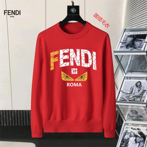 Wholesale Fendi Sweaters Long Sleeved For Men #1254625 $45.00 USD, Wholesale Quality Replica Fendi Sweaters