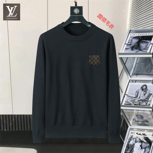 Wholesale Louis Vuitton LV Sweaters Long Sleeved For Men #1254642 $45.00 USD, Wholesale Quality Replica Louis Vuitton LV Sweaters