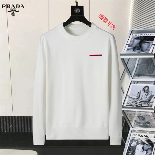 Wholesale Prada Sweater Long Sleeved For Men #1254658 $45.00 USD, Wholesale Quality Replica Prada Sweater