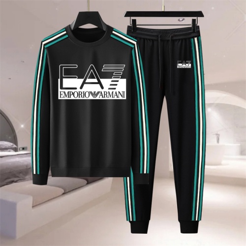 Wholesale Armani Tracksuits Long Sleeved For Men #1254757 $88.00 USD, Wholesale Quality Replica Armani Tracksuits