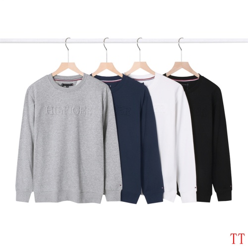 Replica Tommy Hilfiger TH Hoodies Long Sleeved For Men #1255075 $42.00 USD for Wholesale