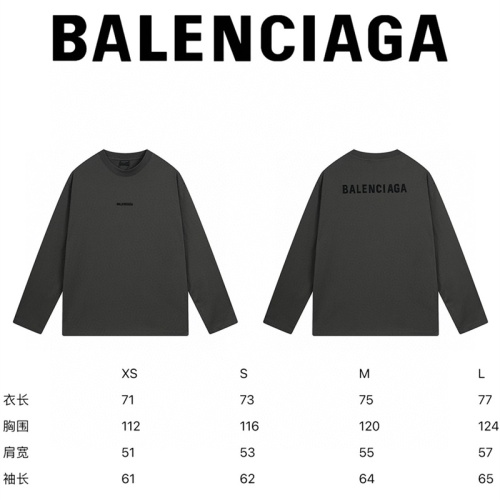 Replica Balenciaga T-Shirts Long Sleeved For Unisex #1255125 $45.00 USD for Wholesale