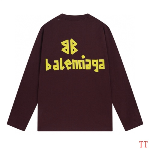 Replica Balenciaga T-Shirts Long Sleeved For Unisex #1255154 $45.00 USD for Wholesale