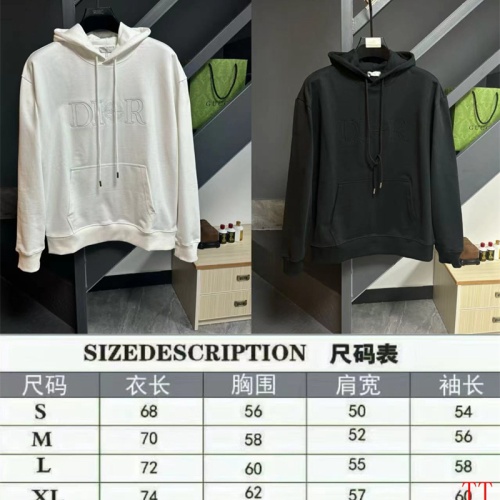 Replica Christian Dior Hoodies Long Sleeved For Unisex #1255159 $64.00 USD for Wholesale