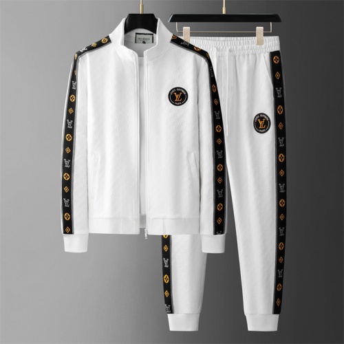 Wholesale Louis Vuitton LV Tracksuits Long Sleeved For Men #1255239 $88.00 USD, Wholesale Quality Replica Louis Vuitton LV Tracksuits