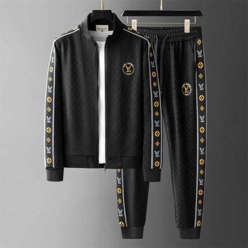 Wholesale Louis Vuitton LV Tracksuits Long Sleeved For Men #1255240 $88.00 USD, Wholesale Quality Replica Louis Vuitton LV Tracksuits