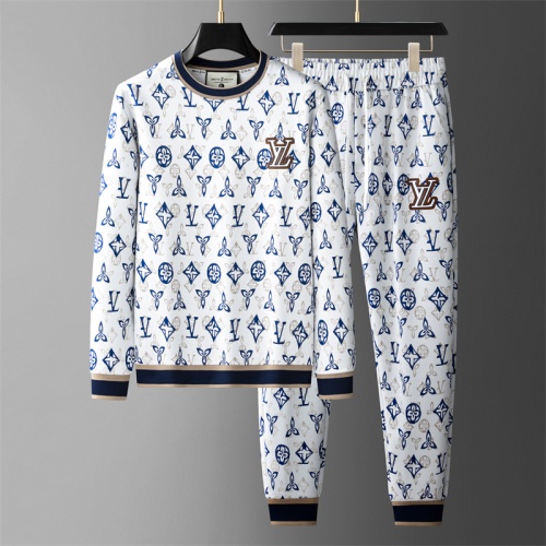 Wholesale Louis Vuitton LV Tracksuits Long Sleeved For Men #1255243 $88.00 USD, Wholesale Quality Replica Louis Vuitton LV Tracksuits