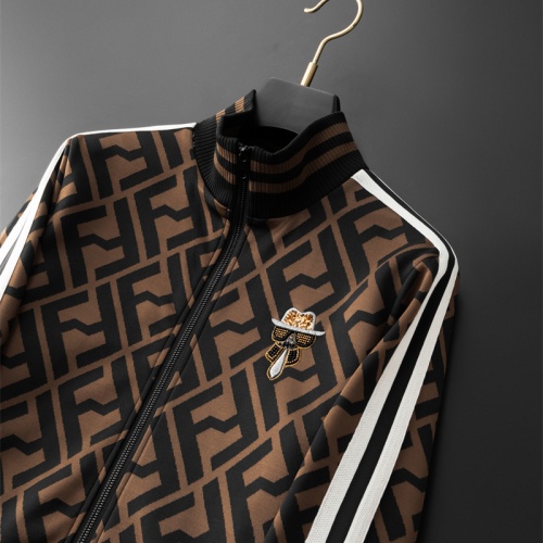 Replica Fendi Tracksuits Long Sleeved For Men #1255248 $88.00 USD for Wholesale