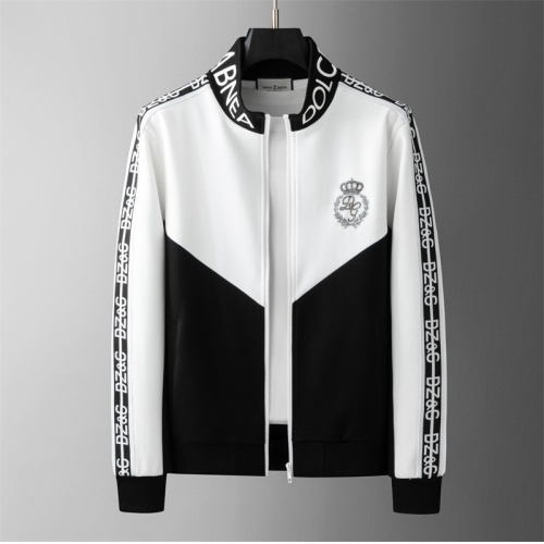 Replica Dolce & Gabbana D&G Tracksuits Long Sleeved For Men #1255253 $88.00 USD for Wholesale