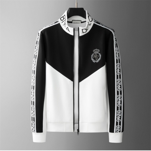 Replica Dolce & Gabbana D&G Tracksuits Long Sleeved For Men #1255254 $88.00 USD for Wholesale