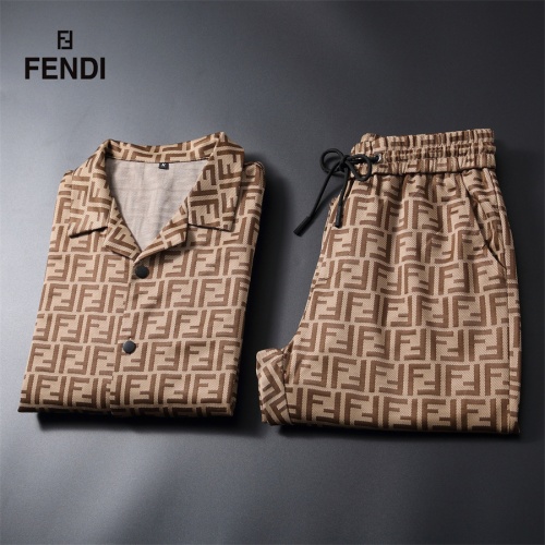 Replica Fendi Tracksuits Long Sleeved For Men #1255267 $92.00 USD for Wholesale