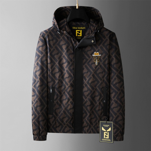 Wholesale Fendi Jackets Long Sleeved For Men #1255294 $72.00 USD, Wholesale Quality Replica Fendi Jackets