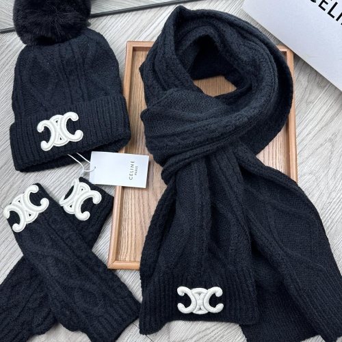 Wholesale Celine Hat and Scarf and Glove Set #1255325 $52.00 USD, Wholesale Quality Replica Celine Hat and Scarf and Glove Set