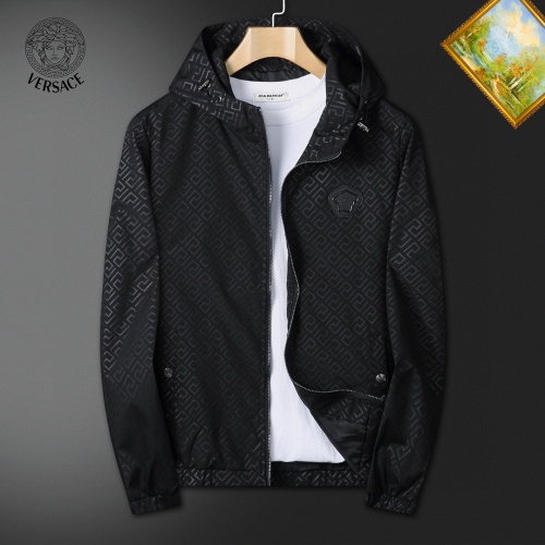 Wholesale Versace Jackets Long Sleeved For Men #1255363 $60.00 USD, Wholesale Quality Replica Versace Jackets