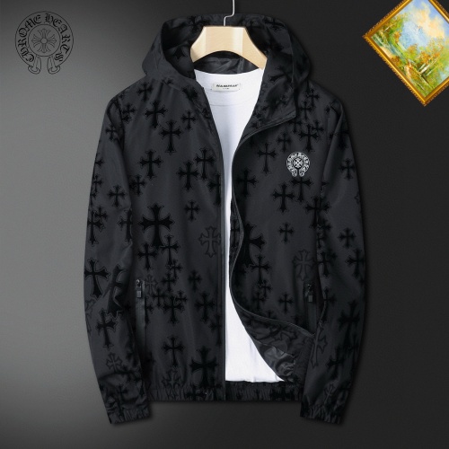 Wholesale Chrome Hearts Jackets Long Sleeved For Men #1255382 $60.00 USD, Wholesale Quality Replica Chrome Hearts Jackets