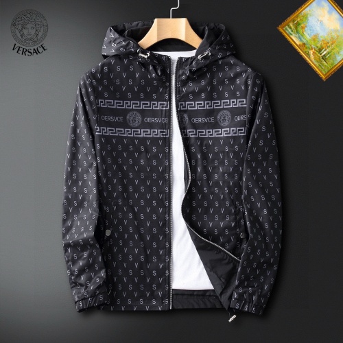 Wholesale Versace Jackets Long Sleeved For Men #1255388 $60.00 USD, Wholesale Quality Replica Versace Jackets