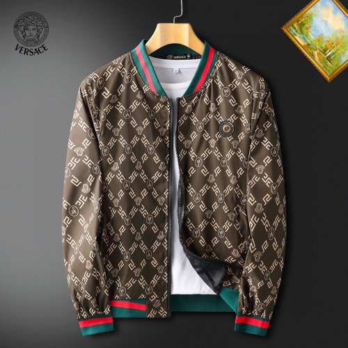 Wholesale Versace Jackets Long Sleeved For Men #1255390 $60.00 USD, Wholesale Quality Replica Versace Jackets