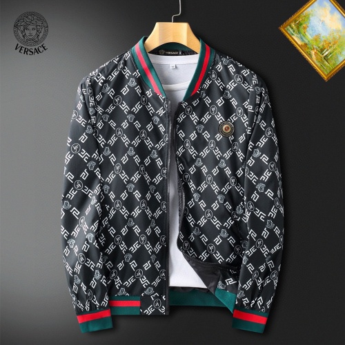 Wholesale Versace Jackets Long Sleeved For Men #1255391 $60.00 USD, Wholesale Quality Replica Versace Jackets