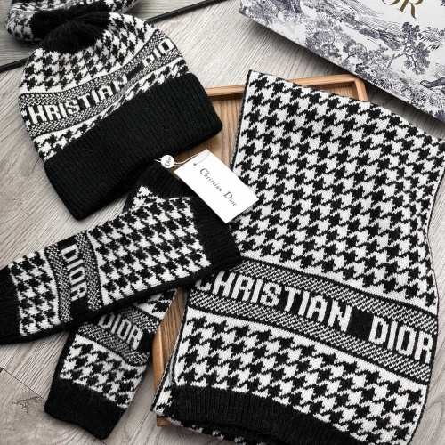 Wholesale Christian Dior Hat and Scarf and Glove Set #1255410 $72.00 USD, Wholesale Quality Replica Christian Dior Hat and Scarf and Glove Set