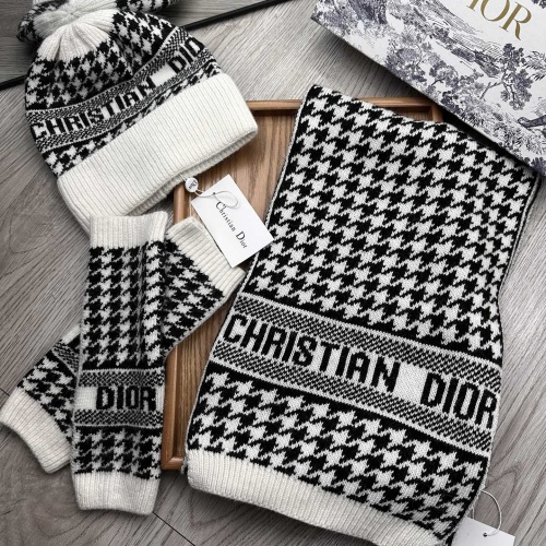 Wholesale Christian Dior Hat and Scarf and Glove Set #1255411 $72.00 USD, Wholesale Quality Replica Christian Dior Hat and Scarf and Glove Set