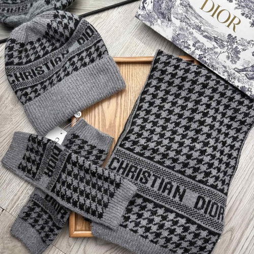 Wholesale Christian Dior Hat and Scarf and Glove Set #1255414 $72.00 USD, Wholesale Quality Replica Christian Dior Hat and Scarf and Glove Set