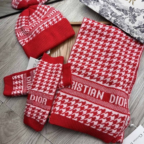 Wholesale Christian Dior Hat and Scarf and Glove Set #1255415 $72.00 USD, Wholesale Quality Replica Christian Dior Hat and Scarf and Glove Set