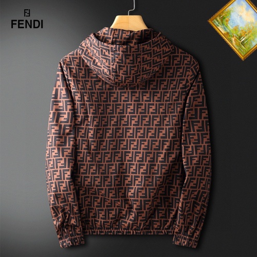 Replica Fendi Jackets Long Sleeved For Men #1255418 $60.00 USD for Wholesale