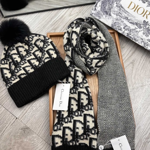 Replica Christian Dior Hat and Scarf Set #1255426 $60.00 USD for Wholesale