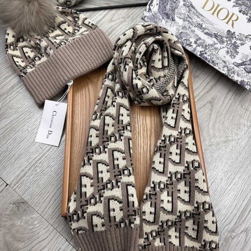 Replica Christian Dior Hat and Scarf Set #1255427 $60.00 USD for Wholesale