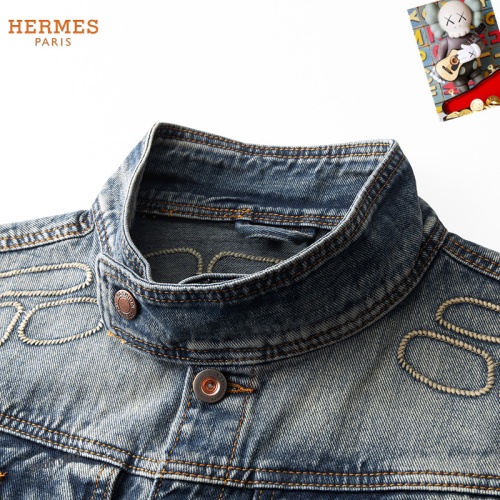 Replica Hermes Jackets Long Sleeved For Men #1255463 $68.00 USD for Wholesale