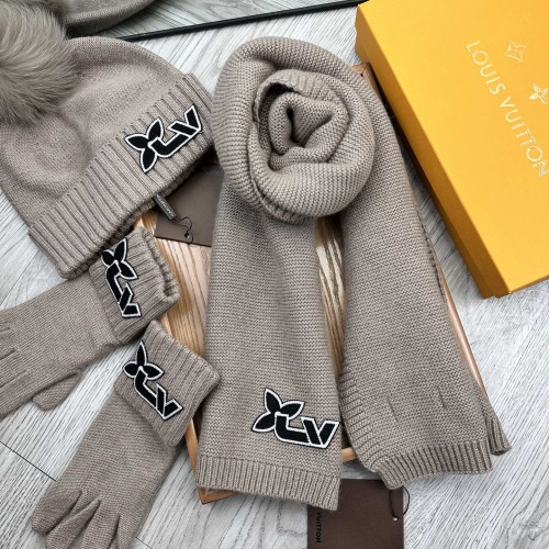 Replica Louis Vuitton LV Hat and Scarf and Glove Set #1255524 $76.00 USD for Wholesale