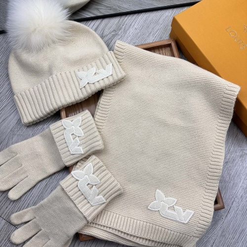 Wholesale Louis Vuitton LV Hat and Scarf and Glove Set #1255525 $76.00 USD, Wholesale Quality Replica Louis Vuitton LV Hat and Scarf and Glove Set