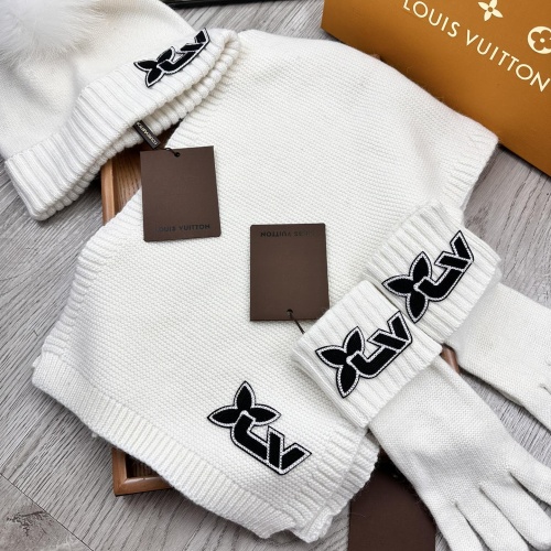 Wholesale Louis Vuitton LV Hat and Scarf and Glove Set #1255527 $76.00 USD, Wholesale Quality Replica Louis Vuitton LV Hat and Scarf and Glove Set