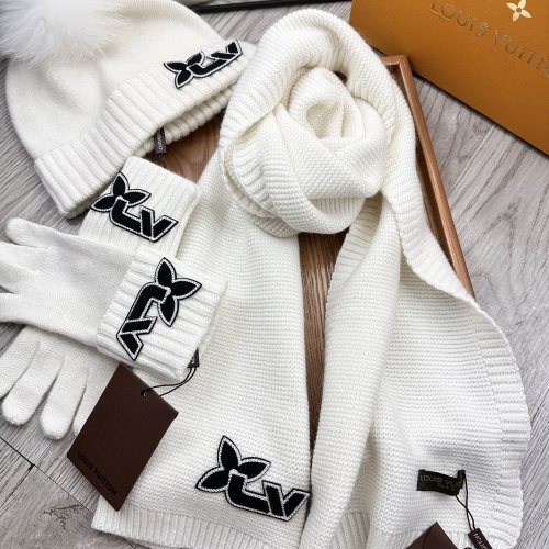 Replica Louis Vuitton LV Hat and Scarf and Glove Set #1255527 $76.00 USD for Wholesale