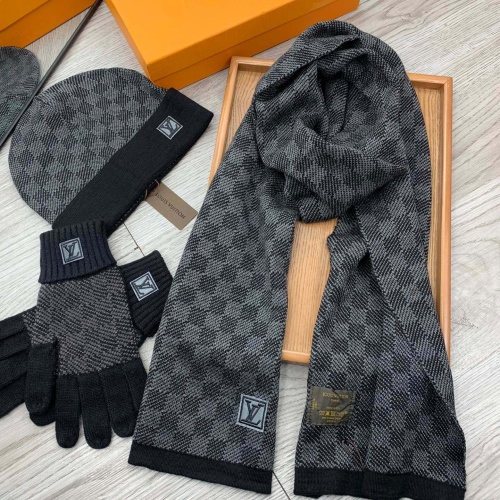 Wholesale Louis Vuitton LV Hat and Scarf and Glove Set #1255532 $76.00 USD, Wholesale Quality Replica Louis Vuitton LV Hat and Scarf and Glove Set